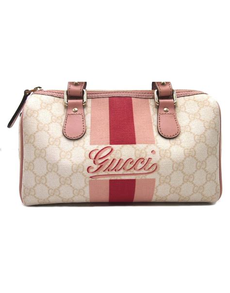 gucci borsa bauletto manici rosa|Gucci borse a mano.